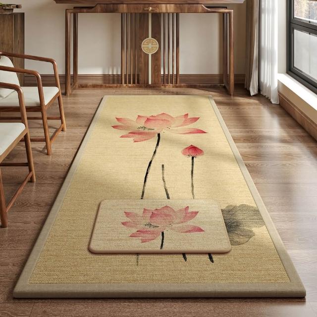 匠俱-四季亞麻禮拜墊70x200cm 順滑加厚 家用環保地墊 滑跪拜墊 禮拜墊 專用墊 防滑墊
