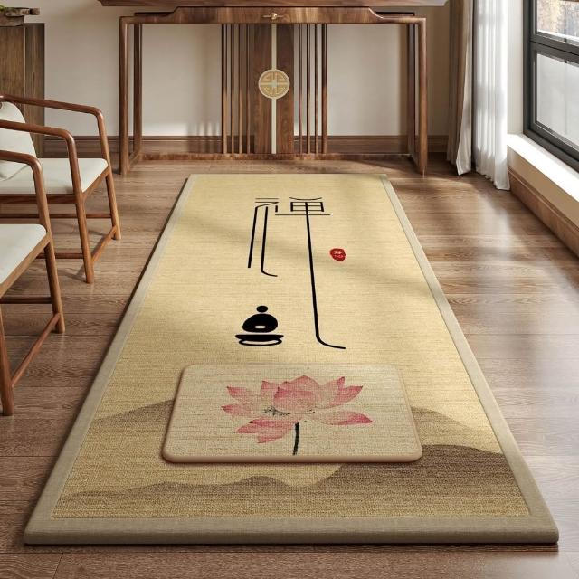 匠俱-四季亞麻禮拜墊70x200cm 順滑加厚 家用環保地墊 滑跪拜墊 禮拜墊 專用墊 防滑墊