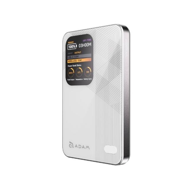 【ADAM 亞果元素】VIONTA  M5 5000mAh 磁吸無線行動電源(標示Wh/3C認證/可上飛機)