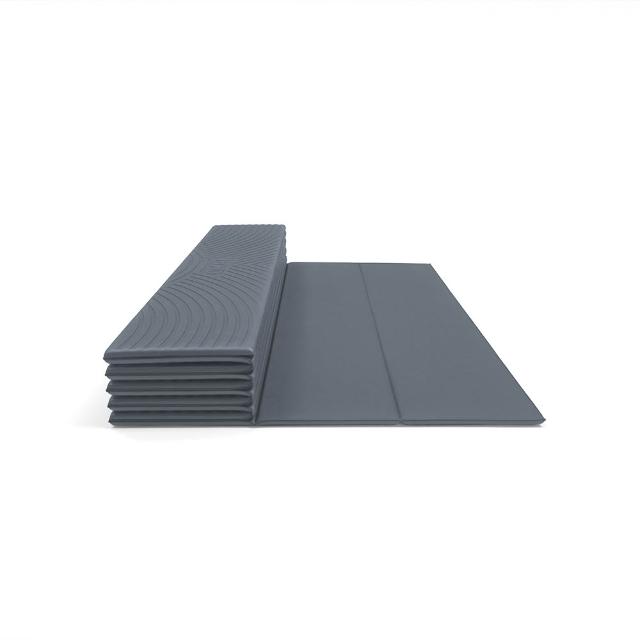 【QMAT】8mm(加大)折疊瑜珈墊 70 x 190cm 台灣製(附尼龍拉鍊袋)