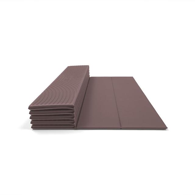 【QMAT】8mm(加大)折疊瑜珈墊 70 x 190cm 台灣製(附尼龍拉鍊袋)