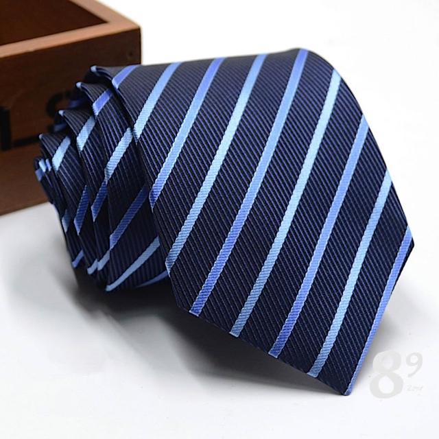 【89 zone】法式時尚氣質格子花紋 飾品 配件 商務領帶 領帶 (藍色花紋15/FC)