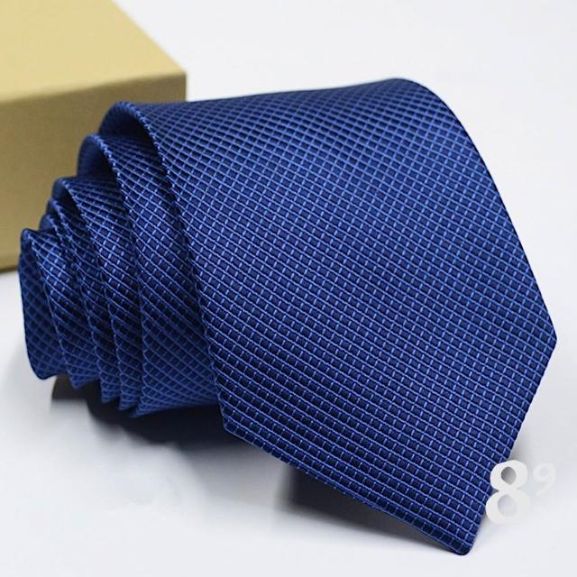 【89 zone】法式時尚氣質格子花紋 飾品 配件 商務領帶 領帶 (藍色花紋15/FC)