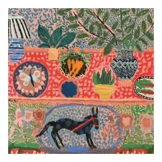 【Jun Jun】絲棉中方巾 絲巾 領巾 65*65cm (美術系列)