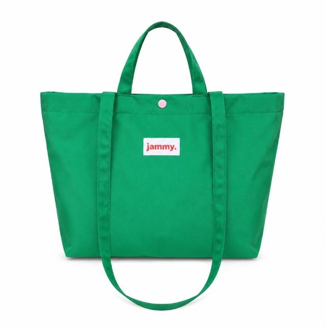 【jammyfinger】LON-T韓國製托特色票包 韓國製尼龍托特包 2WAY手提肩背包 水壺隔層手提肩背通勤包