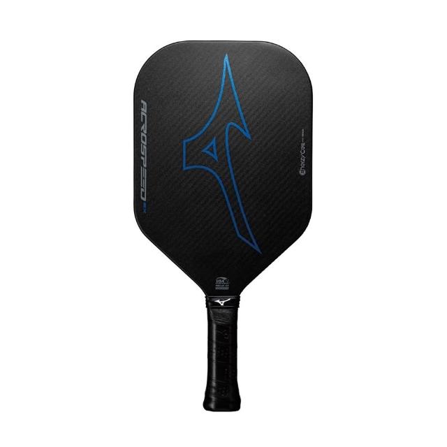 【MIZUNO 美津濃】匹克球拍 ACROSPEED SX 無邊框 USAPA認證 (63GPB62100碳黑x藍)