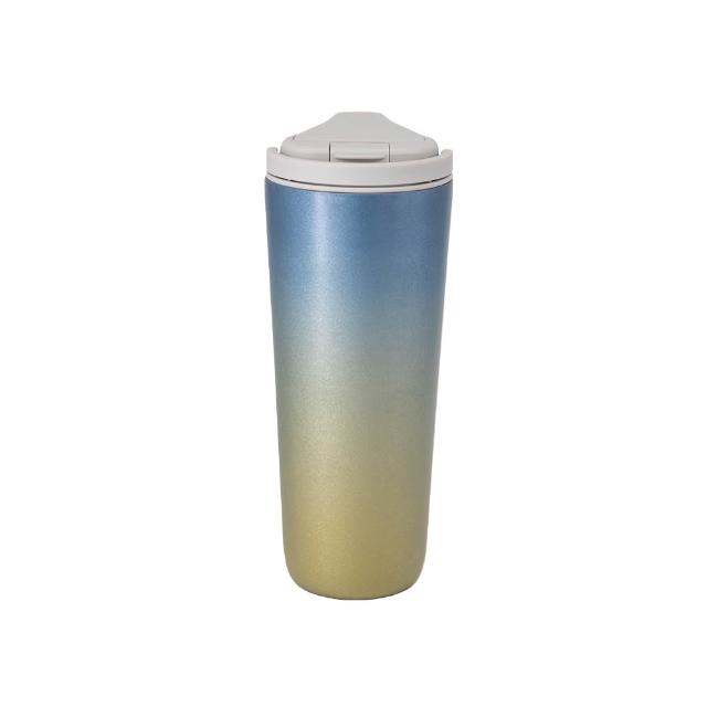 【Titanium 鈦造】純鈦跳跳杯 鈦色/晶鈦 暈彩系列 800ml (鈦保溫杯 台灣鈦杯 環保杯 隨行杯 保溫杯)