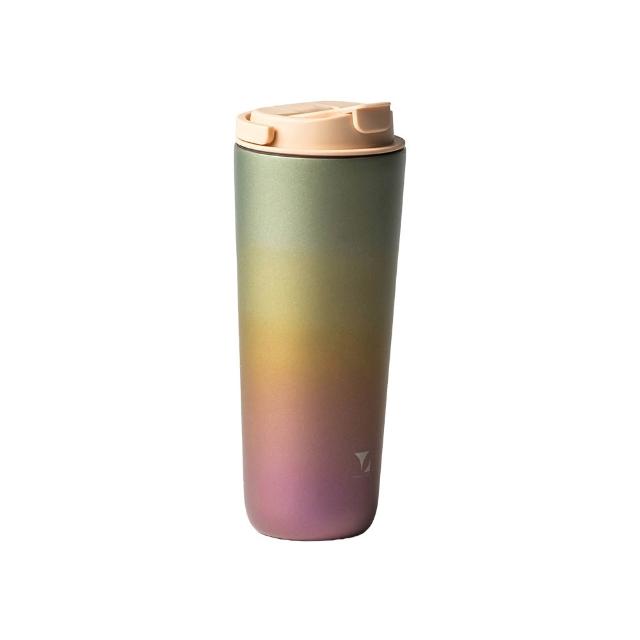 【Titanium 鈦造】純鈦跳跳杯 鈦色/晶鈦 暈彩系列 800ml (鈦保溫杯 台灣鈦杯 環保杯 隨行杯 保溫杯)