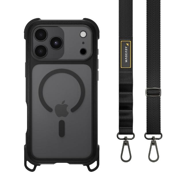 【MAGEASY】iPhone 18 Odyssey Strap M 超軍規防摔掛繩手機殼(iPhone 18 Pro/Pro Max)
