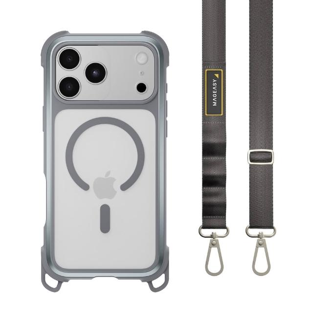 【MAGEASY】iPhone 18 Odyssey Strap M 超軍規防摔掛繩手機殼(iPhone 18 Pro/Pro Max)