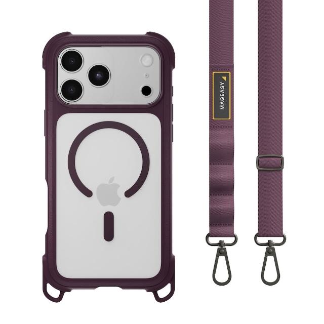 【MAGEASY】iPhone 18 Odyssey Strap M 超軍規防摔掛繩手機殼(iPhone 18 Pro/Pro Max)