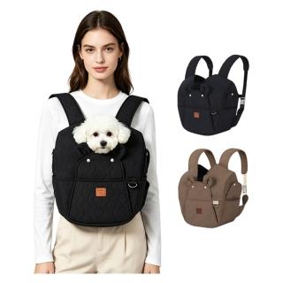 【Petfun】寵物外出背包 貓咪胸前包 透氣寵物背包 雙肩貓包 便攜透氣胸背袋 貓咪外出用品 旅行遛寵必備