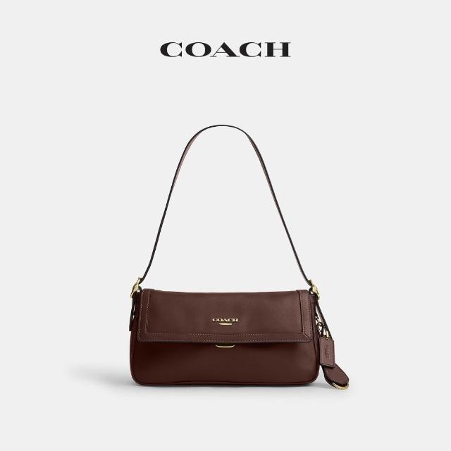 【COACH】蔻馳官方直營 ETTA 小號翻蓋單肩手袋 單肩包 斜背包-多色任選(CCV65/CFK02)