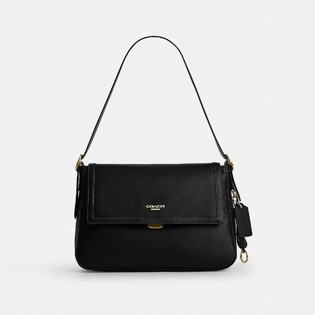 【COACH】蔻馳官方直營 ETTA 經典 SIGNATURE 繩絨布面翻蓋手袋 單肩包 斜背包-2色任選(CCE58/CFK03)