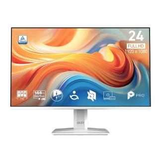 【MSI 微星】PRO MP243W E14 24型 IPS 144Hz 平面美型商用螢幕(EyesErgo技術/HDMI/內建喇叭)