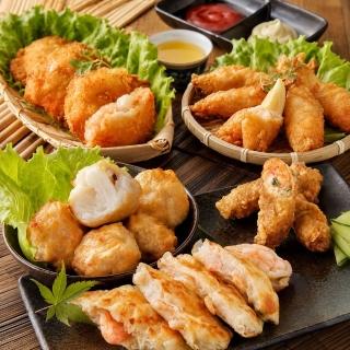 【興達港歐董魚丸】旗艦海鮮炸物任選 (花枝蝦排/月亮蝦餅/花枝丸/蝦卷/黑輪 興達港觀光漁港名店)