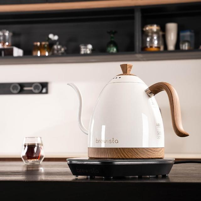 【Brewista】鵝頸溫控壺 智慧電子手沖壺 V3 Pro 600ml／1.0L（消光黑／珍珠白款）