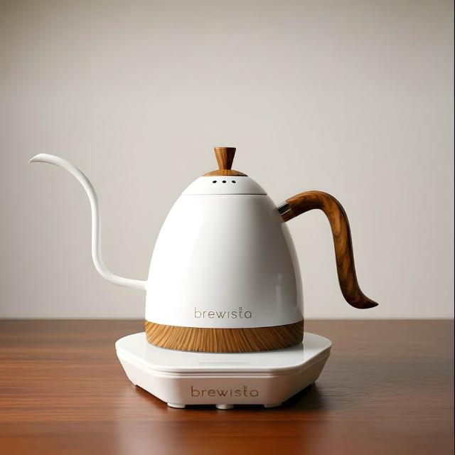 【Brewista】鵝頸溫控壺 智慧電子手沖壺 V3 Pro 600ml／1.0L（消光黑／珍珠白款）