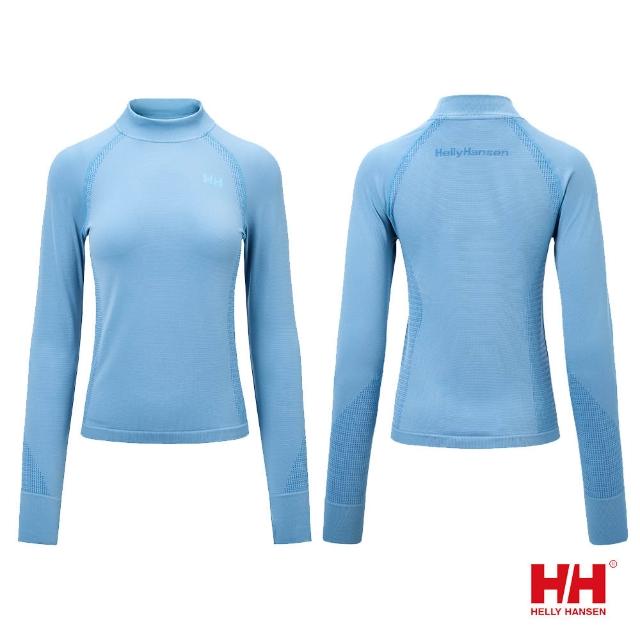 【Helly Hansen】女 小高領 修身 針織 長袖 上衣 (拇指扣設計 半高領)