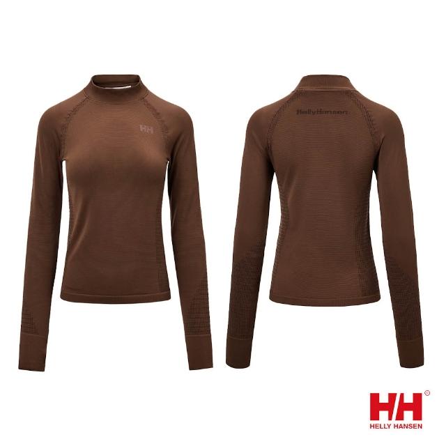 【Helly Hansen】女 小高領 修身 針織 長袖 上衣 (拇指扣設計 半高領)