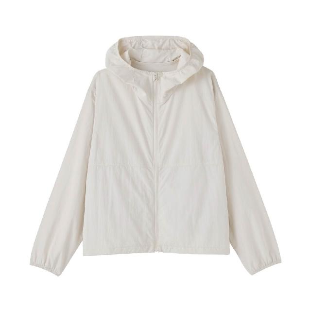 【MUJI 無印良品】女撥水加工可攜式風衣外套(象牙白/灰白/黑色/煙燻粉)