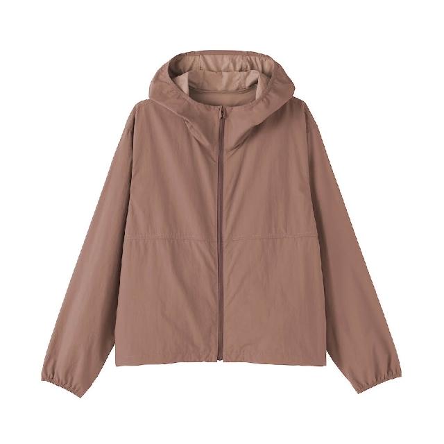 【MUJI 無印良品】女撥水加工可攜式風衣外套(象牙白/灰白/黑色/煙燻粉)