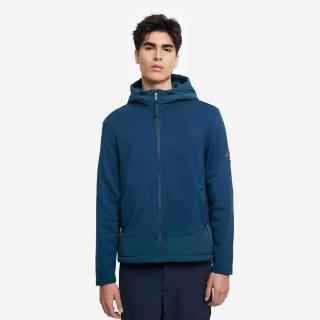 【AIGLE】男 POLARTEC 彈性刷毛外套｜AG-5A301A067 土耳其藍 (男外套 保暖外套 刷毛外套 滑雪 彈性外套)