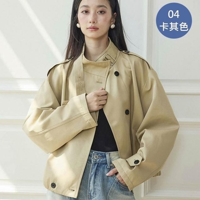 【巴黎精品】現貨+預購 女風衣外套中長版大衣-寬鬆休閒設計感中長款女風衣外套6款j1a1nv3 C