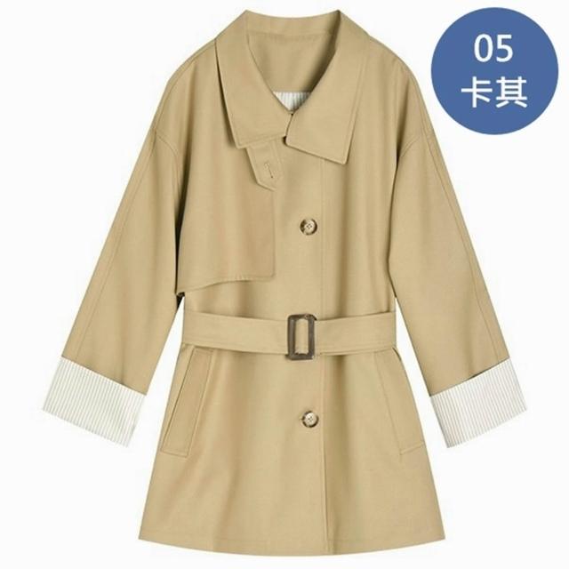 【巴黎精品】現貨+預購 女風衣外套中長版大衣-寬鬆休閒設計感中長款女風衣外套6款j1a1nv3 C