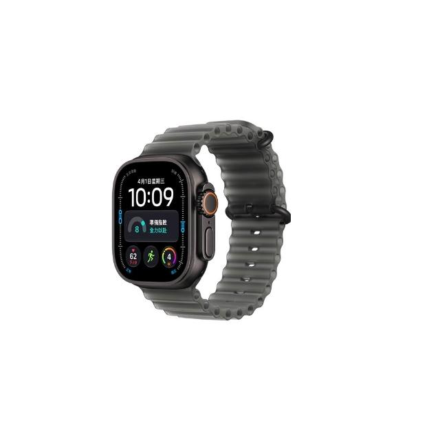 鋼化保貼組【Apple】Apple Watch Ultra 4 GPS+Cellular 49mm(鈦金屬錶殼搭配海洋錶環)