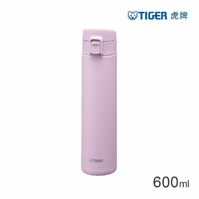 【TIGER 虎牌】彈蓋雙層不鏽鋼保溫瓶600ml(MKA-T060真空保溫保冷杯)