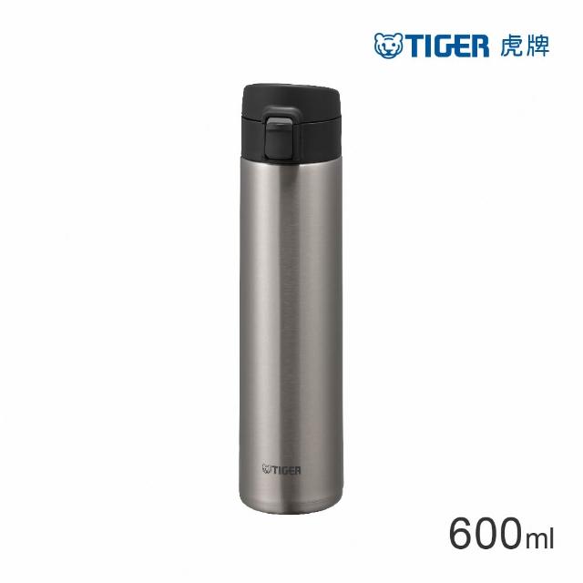 【TIGER 虎牌】彈蓋雙層不鏽鋼保溫瓶600ml(MKA-T060真空保溫保冷杯)