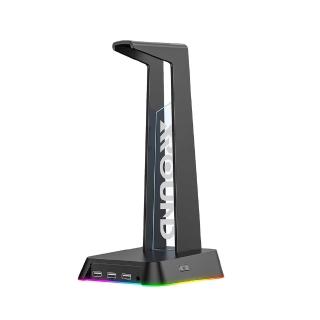 【XROUND】RGB 電競耳罩掛架(RGB氛圍燈/USB HUB)