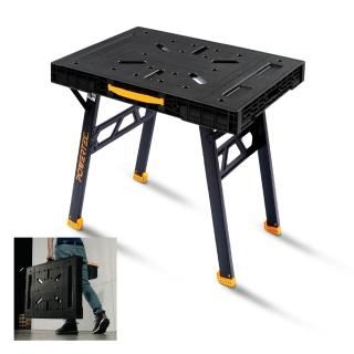 POWERTEC UT1014 折疊工作桌 露營折疊桌 承重約748公斤(適用於木工、DIY、戶外和工地使用)