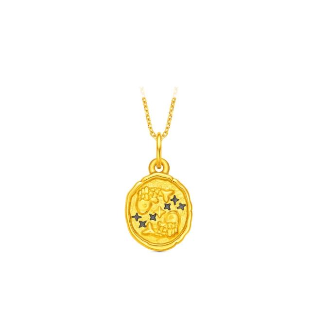 【周大福】幸運守護十二星座 黃金吊墜(9月超級新品/多款可選/不含鍊)
