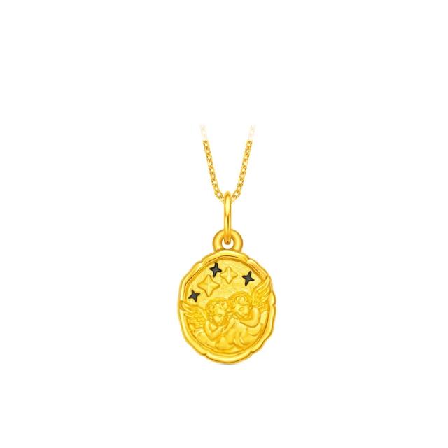 【周大福】幸運守護十二星座 黃金吊墜(9月超級新品/多款可選/不含鍊)