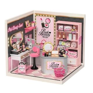 【Robotime】南波玩《粉漾甜心 美妝店》超級世界小屋 DIY微縮模型 Rolife若來 DW026