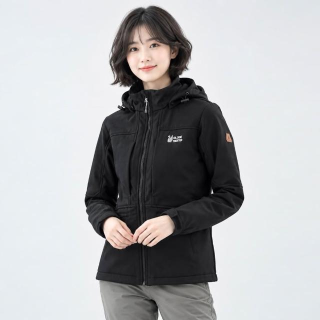 【遊遍天下】男女款GlobeTex防水防風保暖刷毛軟殼外套 多色(M-5L 大尺碼)