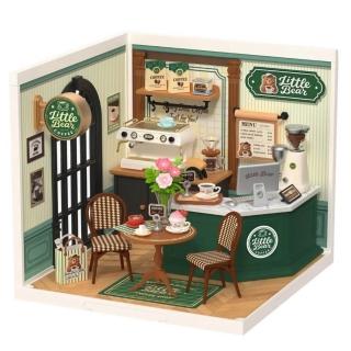 【Robotime】南波玩《浪漫滿分 咖啡館》超級世界小屋 DIY微縮模型 Rolife若來 DW028