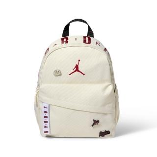 【NIKE 耐吉】後背小包 Air Jordan Mini 童包 米白 書包 小朋友 JD2643093PS-003