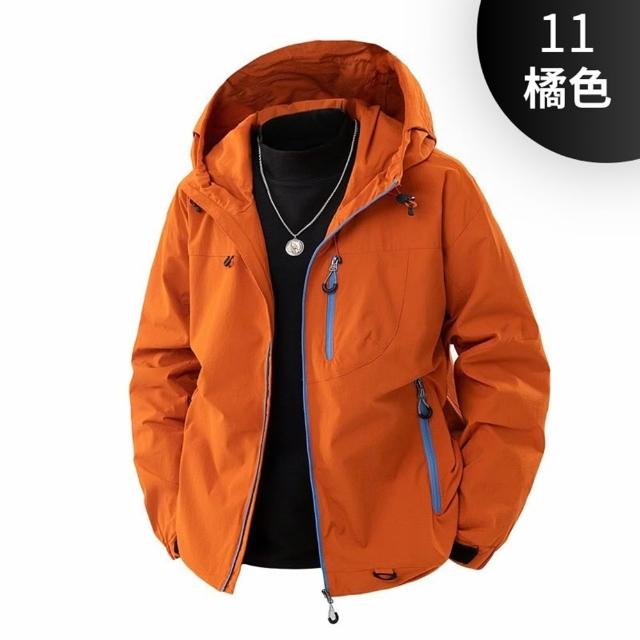【巴黎精品】多款現貨+預購 衝鋒衣防風外套防潑水立領夾克(薄款連帽簡約休閒百搭男外套4款a1fa35)