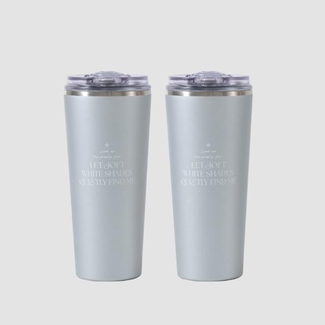 【Oolab 良杯製所】2入組 不鏽鋼鈦陶瓷易潔層隨行杯710ml(不含吸管/鈦塗層/保溫杯/多功能杯蓋/防漏)